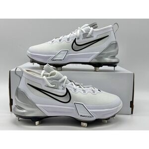 Nike Force Zoom Trout 9 Elite White Black Pure Platinum Size 7 FB2906 102